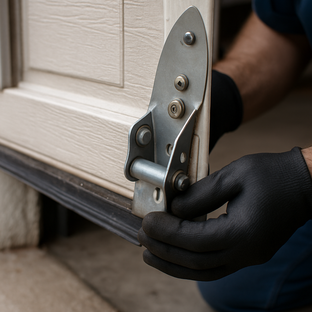 Garage door hinge repair and parts