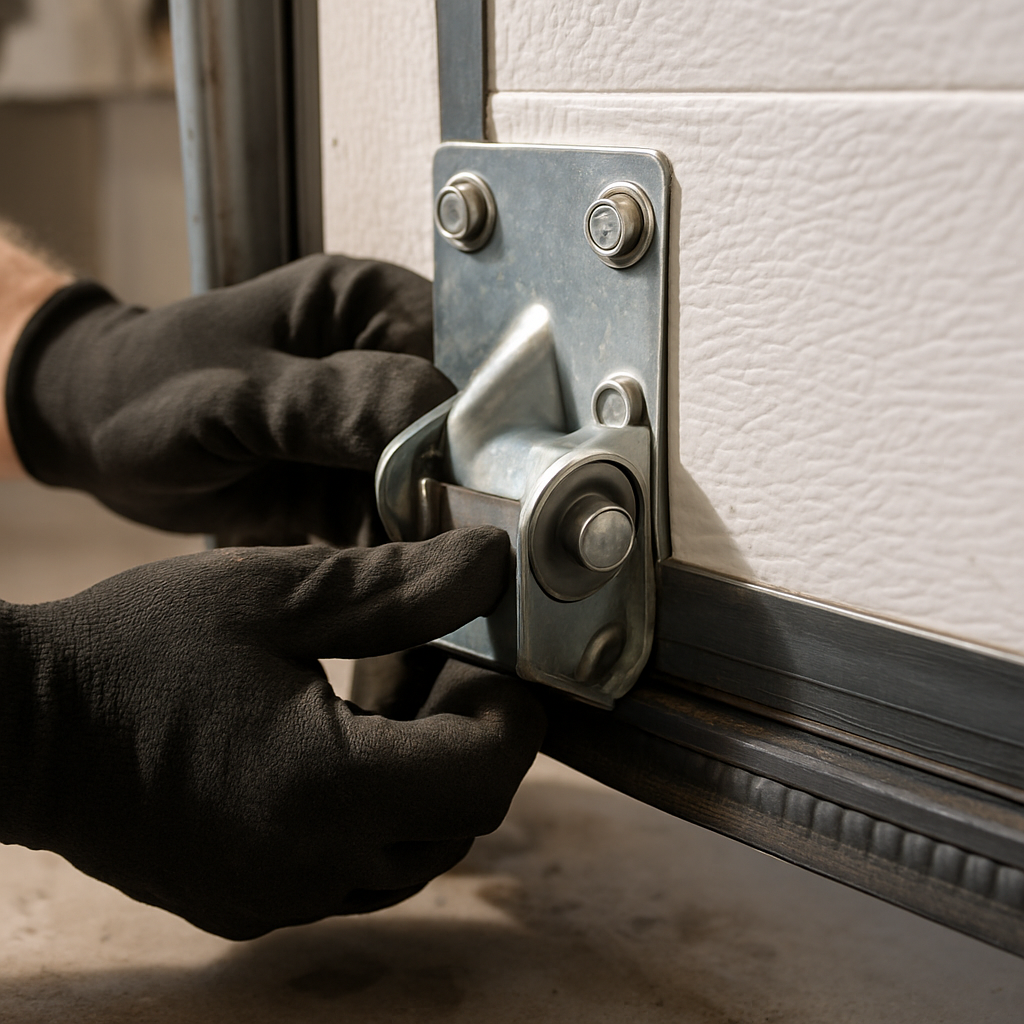 Emergency garage door release mechanism adjustment